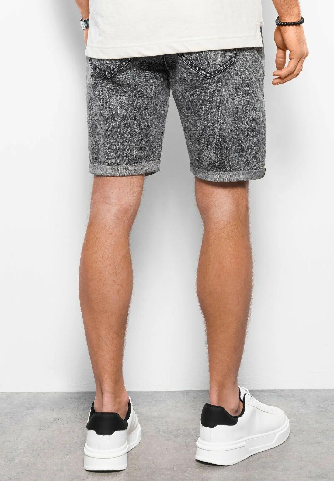 Pantalones cortos de mezclilla ombré
