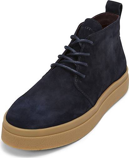 Marc O'Polo Schnürstiefel aus softem Velours-Rindleder