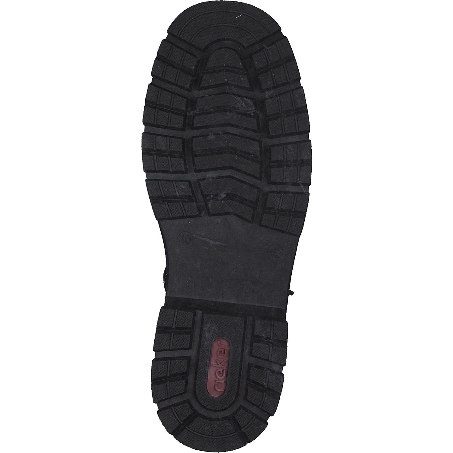 Rieker Y9331, Schnürstiefel, Damen, schwarz/schwarz