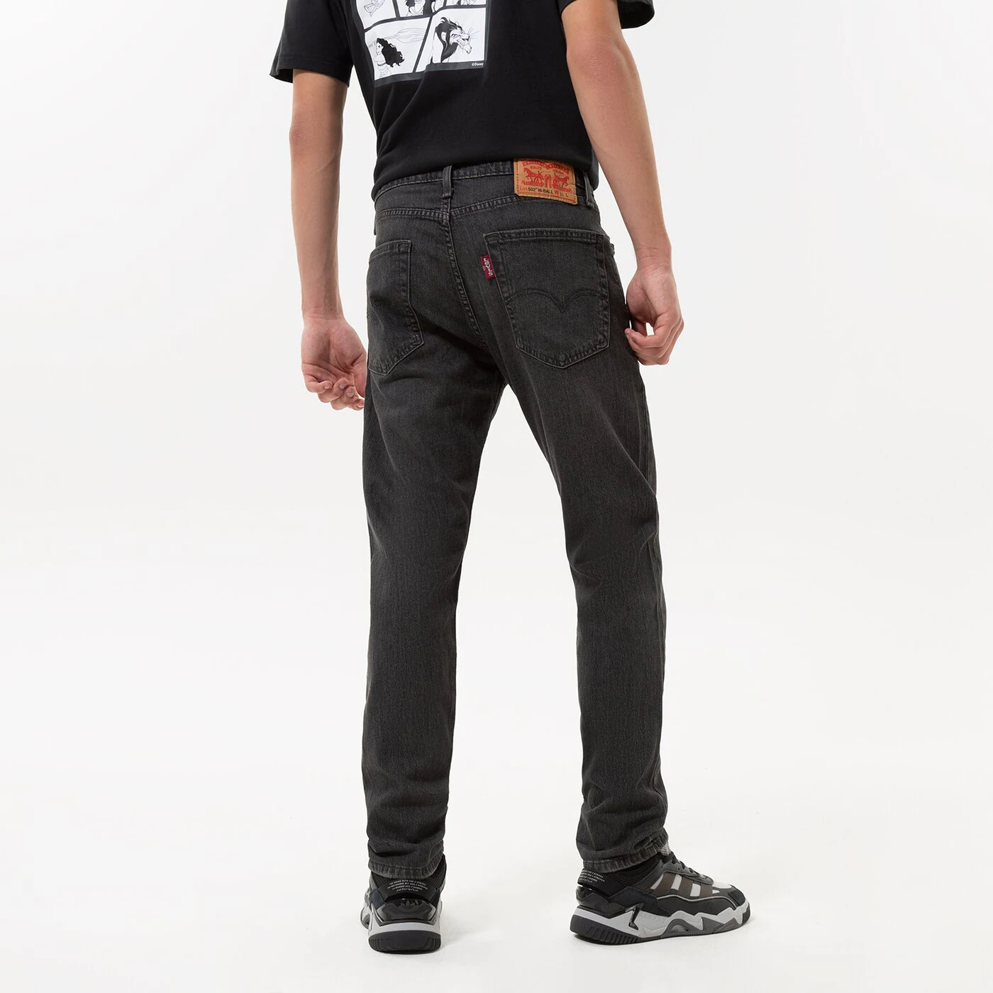 LEVI'S HOSE 502 TAPER HI BALL Schwarz