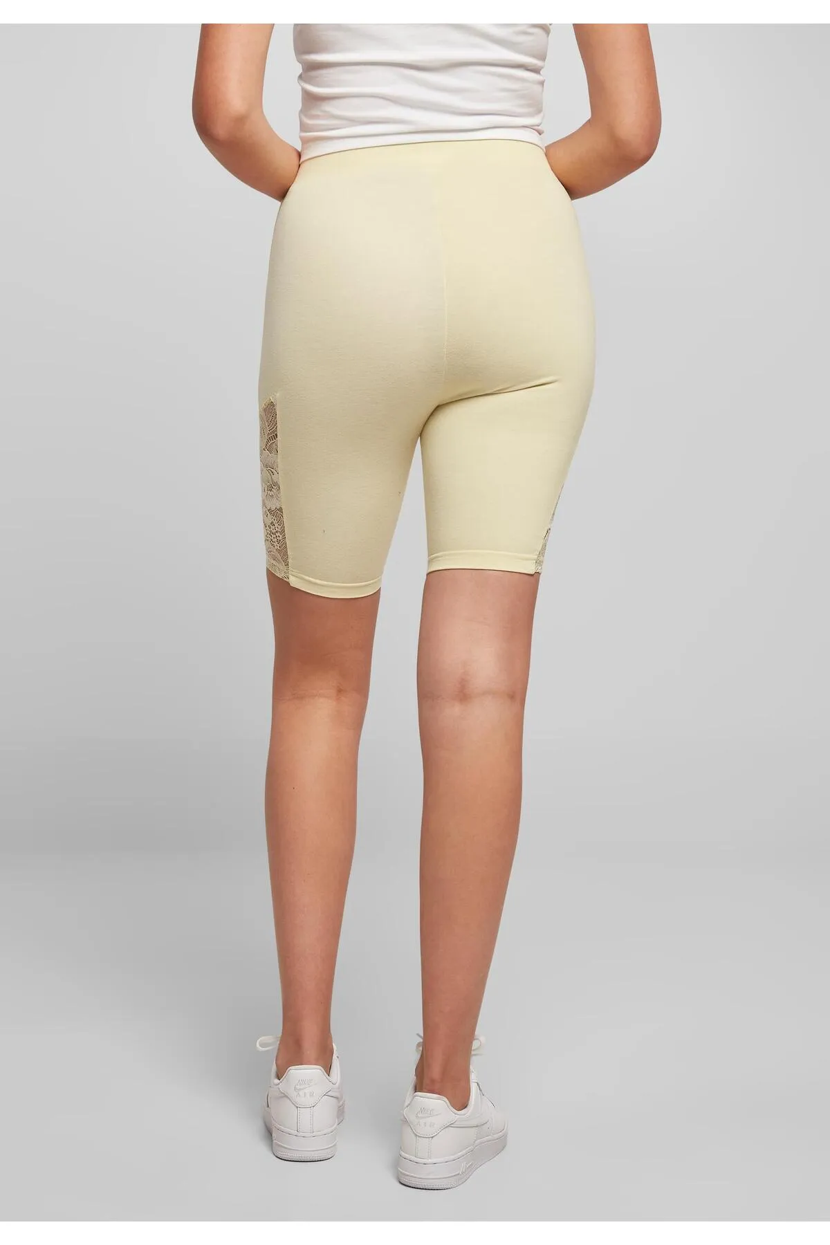 Urban Classics  Kurze Sporthose - Gelb - Hoher Bund