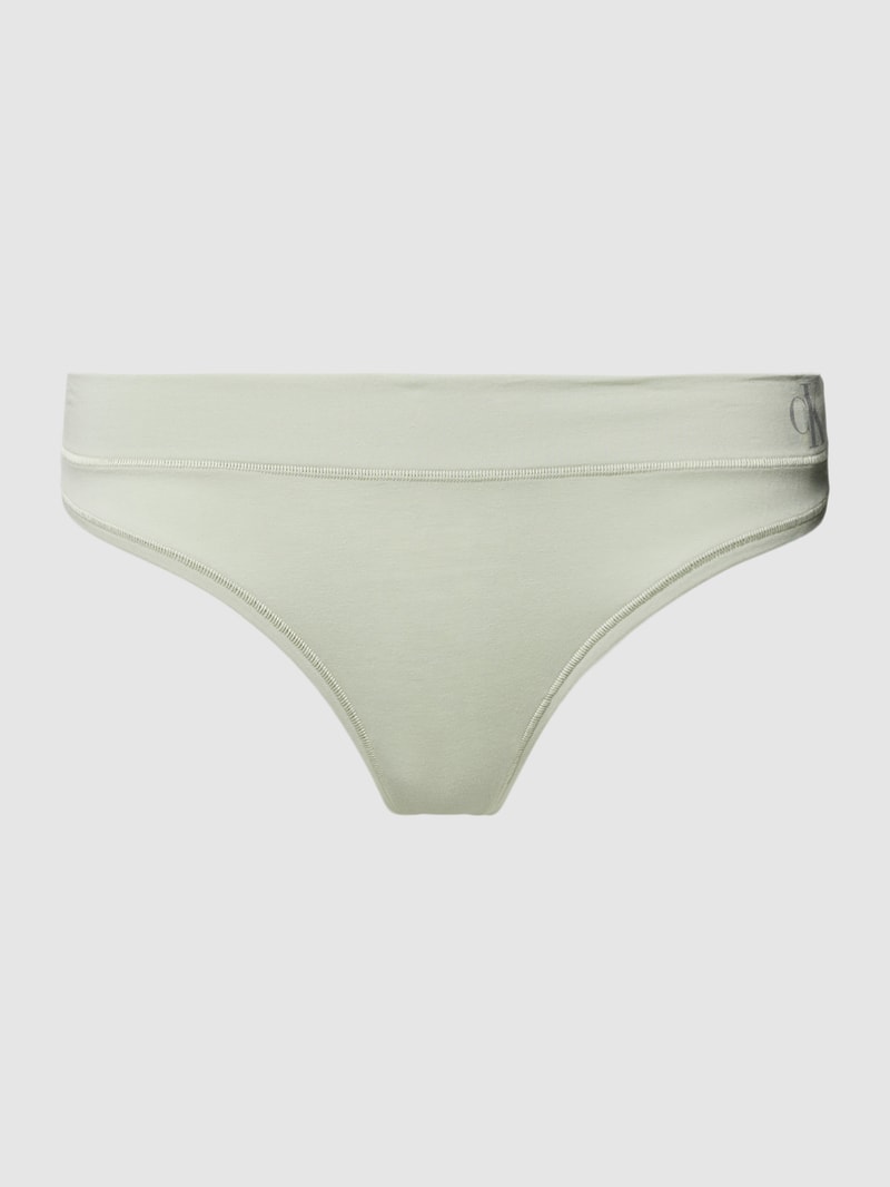 String mit Label-Print in hellgrau