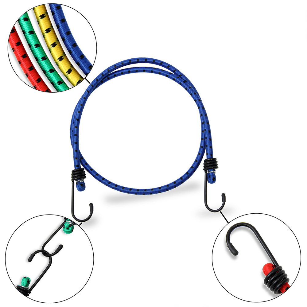 DEUBA Spanngummi Expander 12 tlg 95cm x 0,8cm blau gelb grün rot