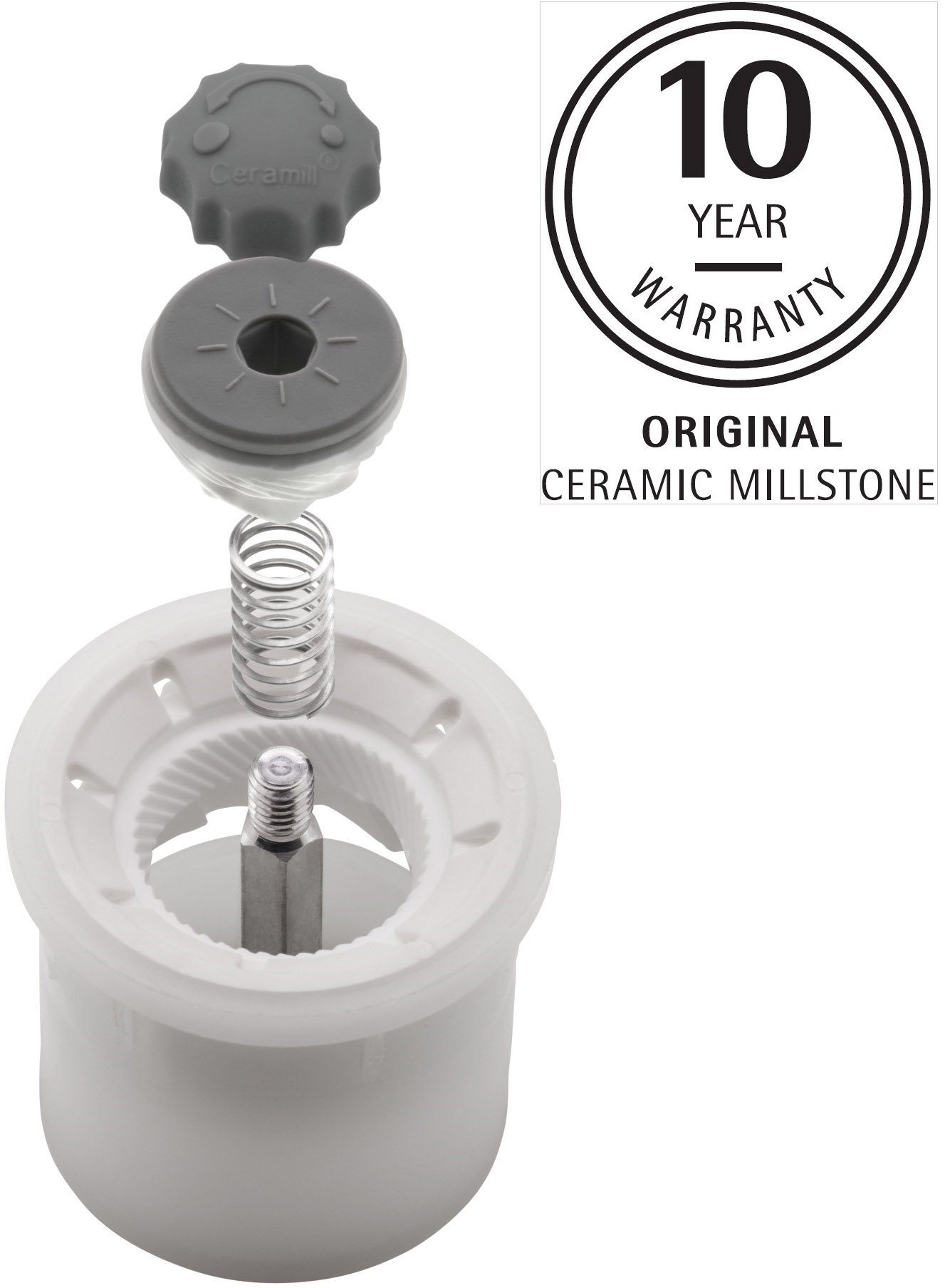 WMF Salz-/Pfeffermühle Ceramill Trend manuell, (1 Stück), unbefüllt