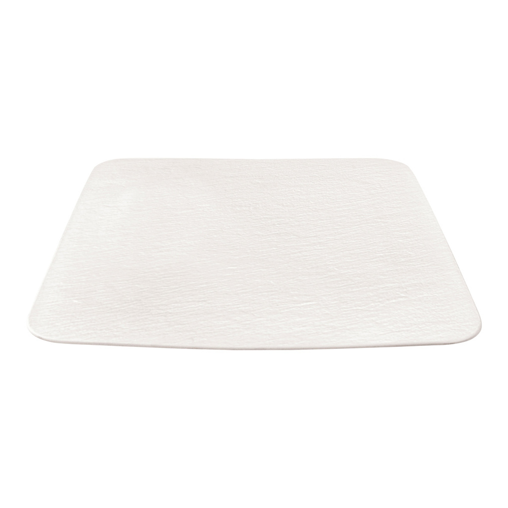 Villeroy & Boch Plat à servir carré/assiette gourmet Manufacture Rock blanc Assiette