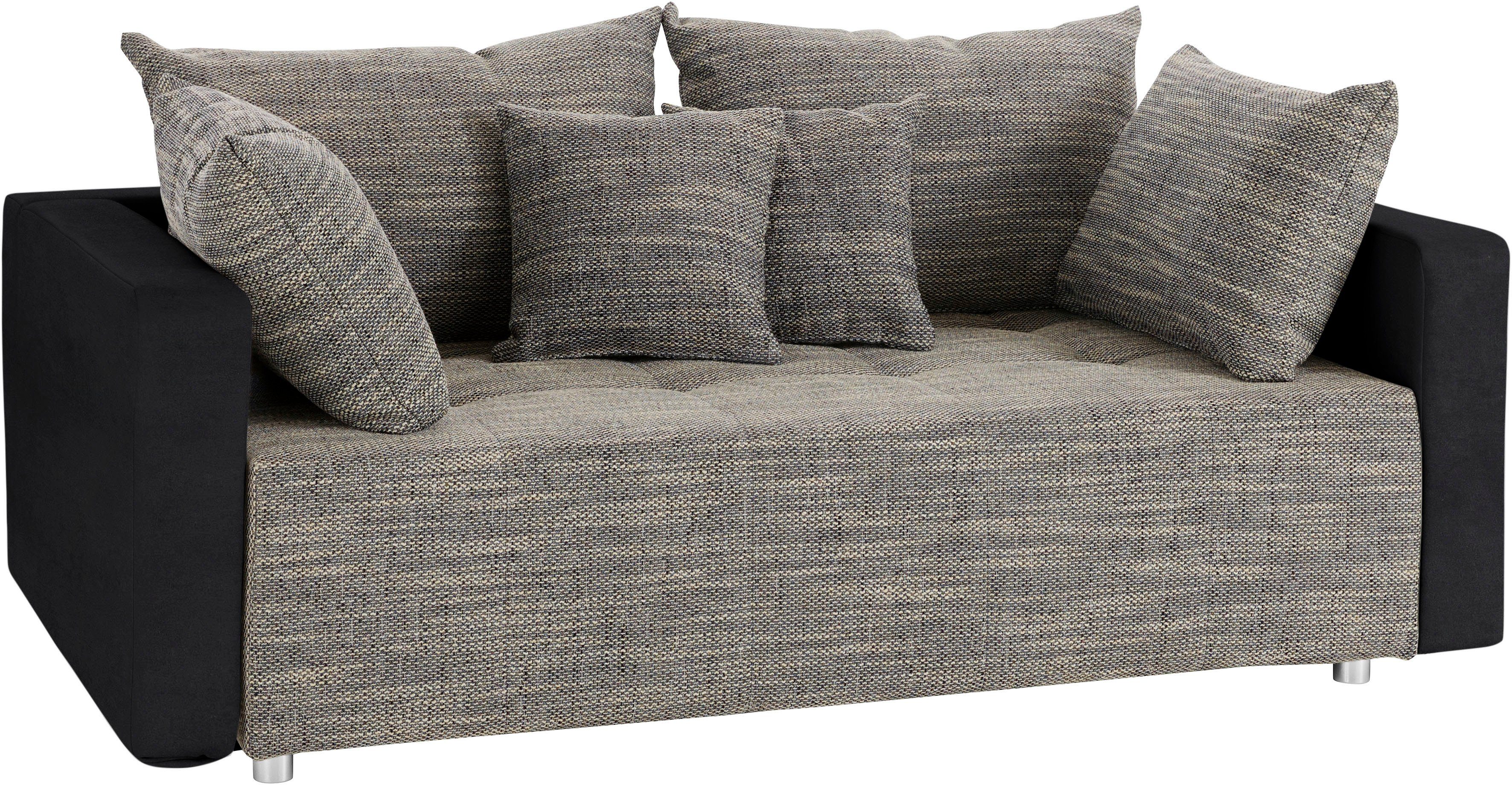 COLLECTION AB Schlafsofa Dany, inklusive Bettfunktion und Bettkasten, frei im Raum stellbar
