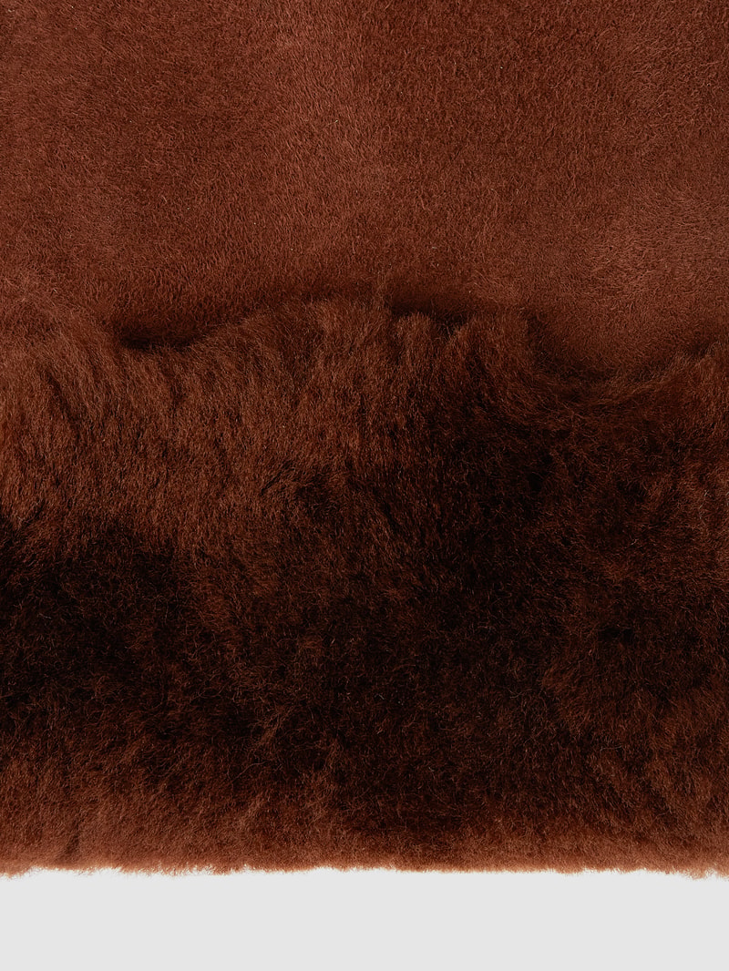 Fäußtlinge aus Shearling in anthrazit