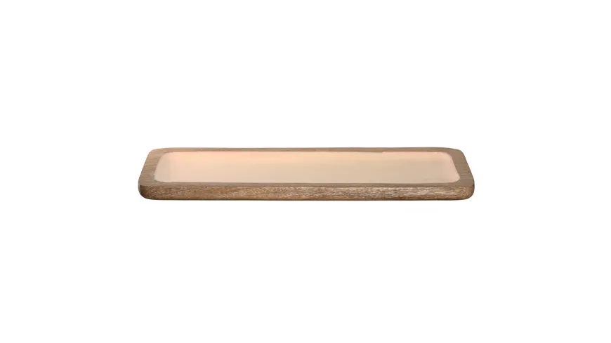LEONARDO Platte aus Mangoholz GARDA 50x20cm apricot