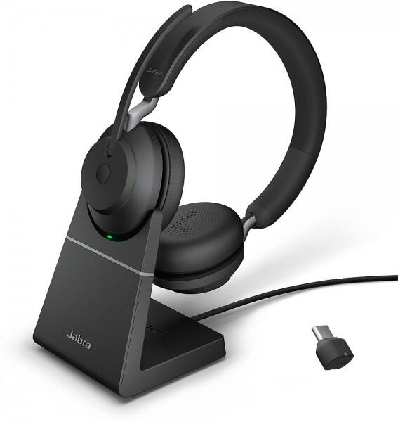 JABRA Headset Evolve2 65 Kabellos Stereo Über das Ohr, Kopfbügel Geräuschunterdrücker: Ja Bluetooth Schwarz 26599-989-889