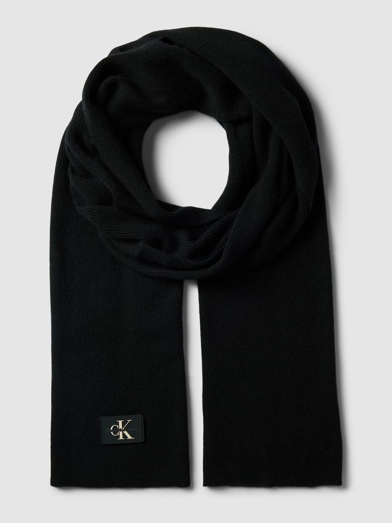 Schal mit Woll-Anteil in black