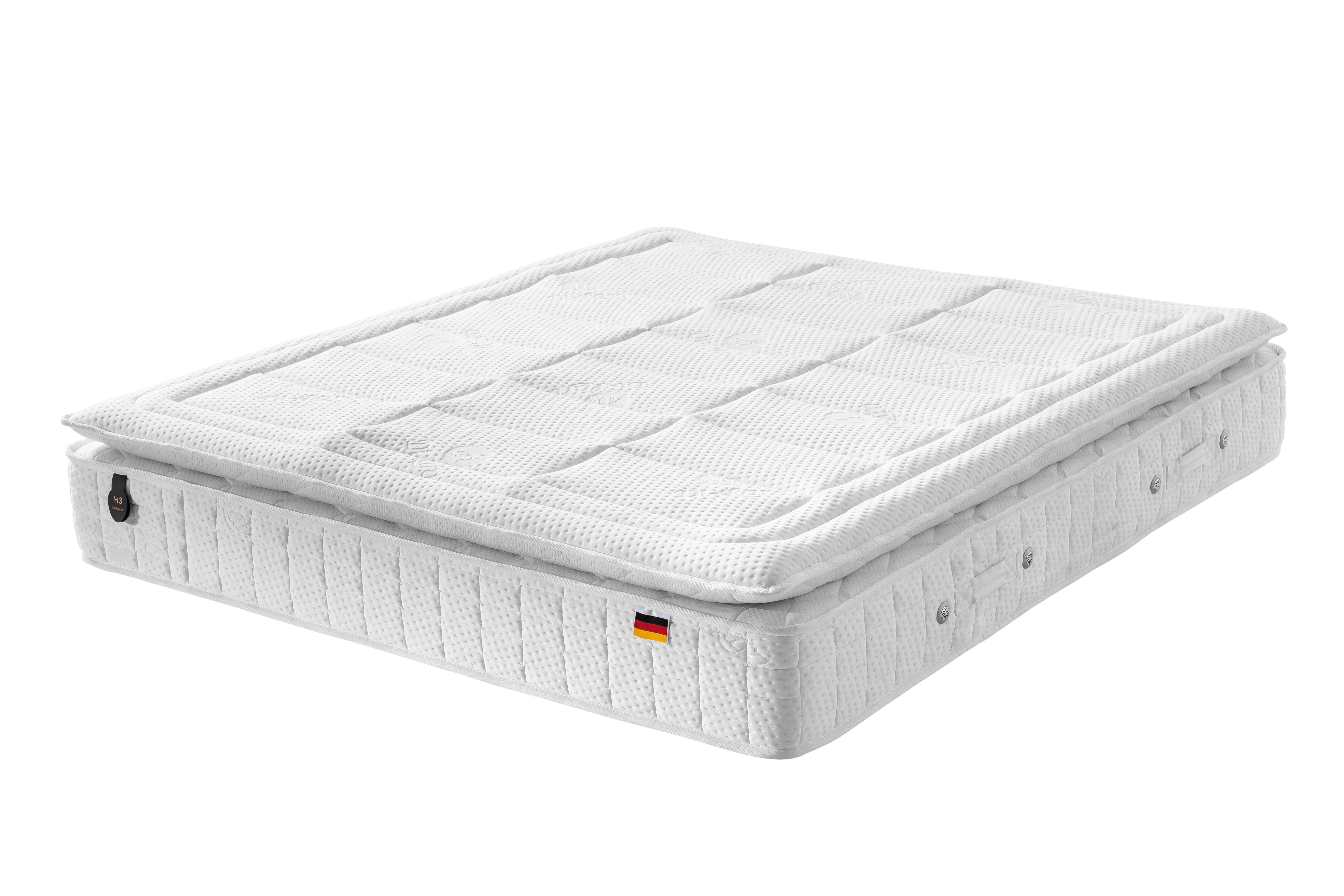 Taschenfederkernmatratze VIOLA PREMIUM I 5 JAHRE GARANTIE, Polsterei Marya, 30 cm hoch, Inkl. Gel-Topper I Matratze mit optimaler Druckentlastung, elastische Körperanpassung, H2 Härtegrad; 7 Zonen Matratzen I Handgefertigt in BERLIN, GERMANY