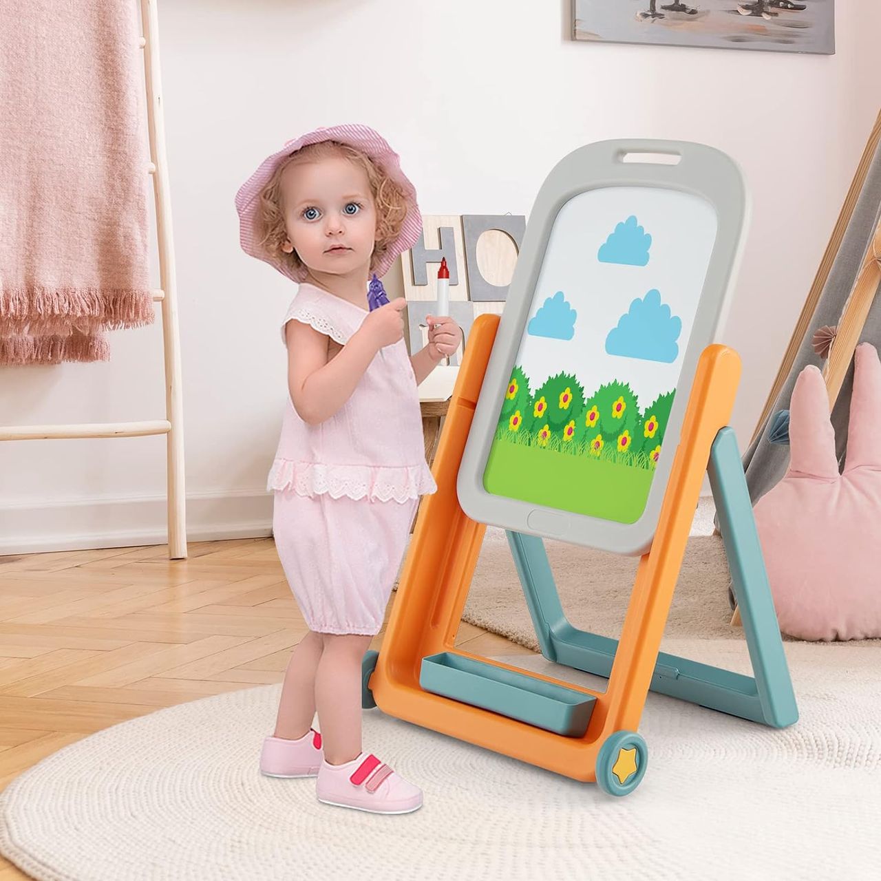 Costway 2 in 1 Kinder Staffelei