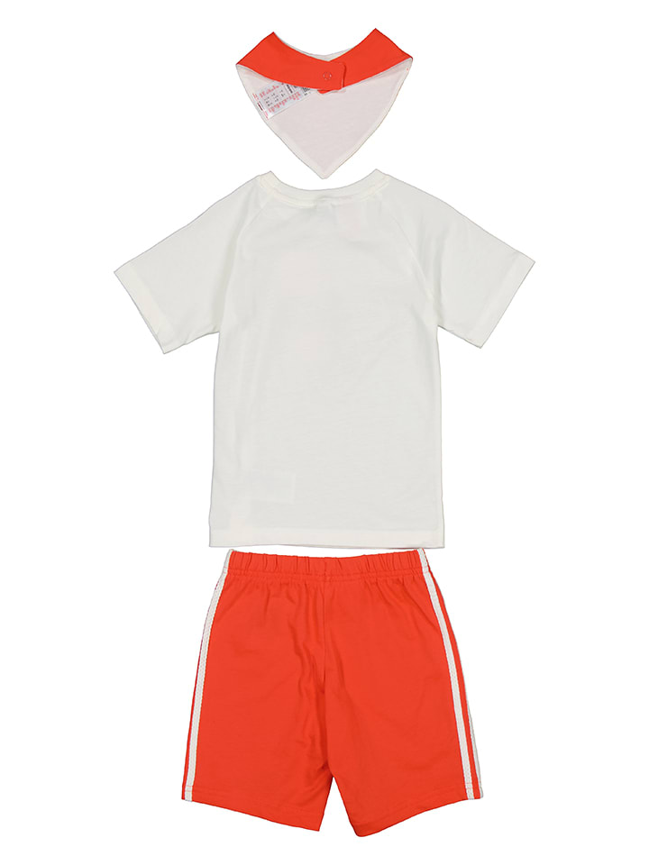 adidas 3tlg. Outfit in Rot/ Weiß günstig kaufen