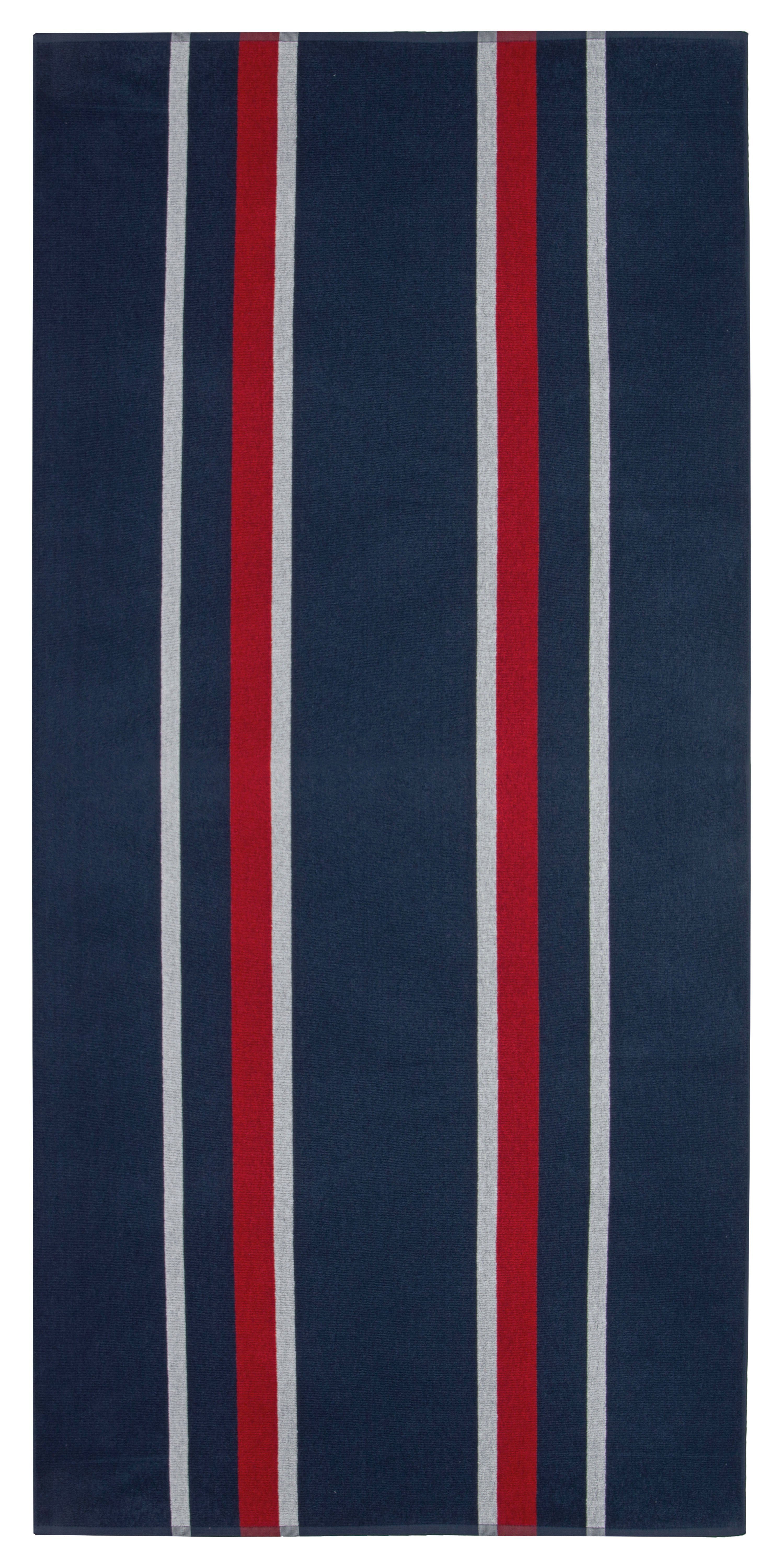 ZOLLNER Strandtuch, Glattvelours (1-St), 100 x 200 cm, 100% Baumwolle, XXL, vom Hotelwäschespezialisten