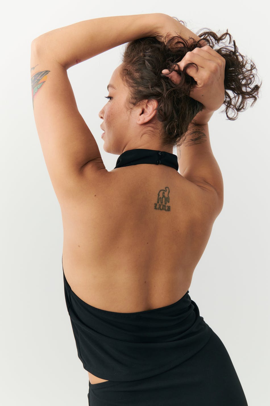 Drapy halterneck tanktop