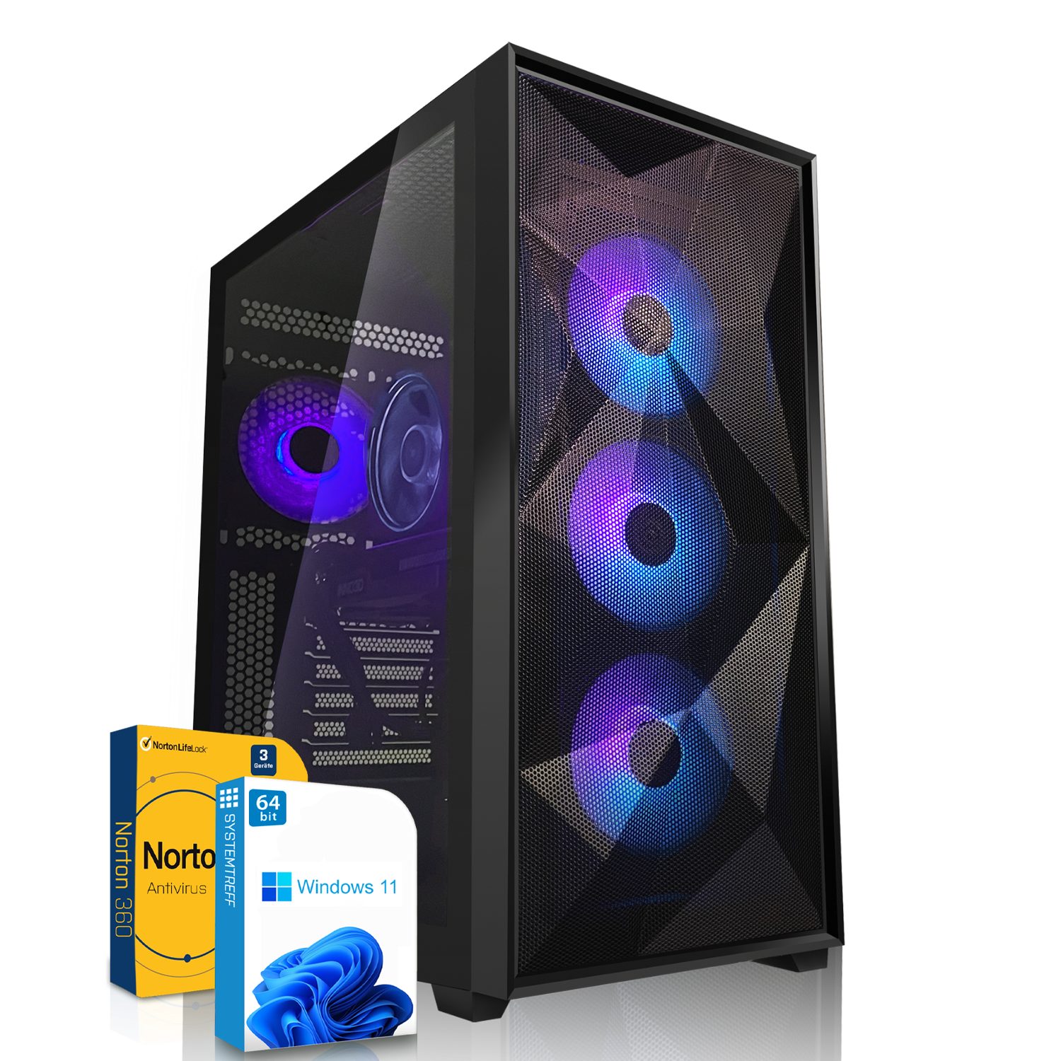 SYSTEMTREFF Gaming-PC (AMD Ryzen 7 7800X3D, GeForce RTX 4090, 32 GB RAM, 2000 GB SSD, Luftkühlung, Windows 11, WLAN)