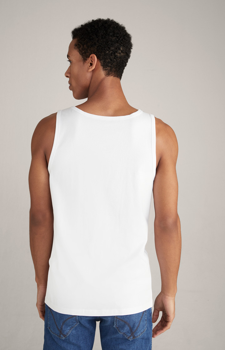2er-Pack Fine Cotton Stretch Tank Top in Weiß