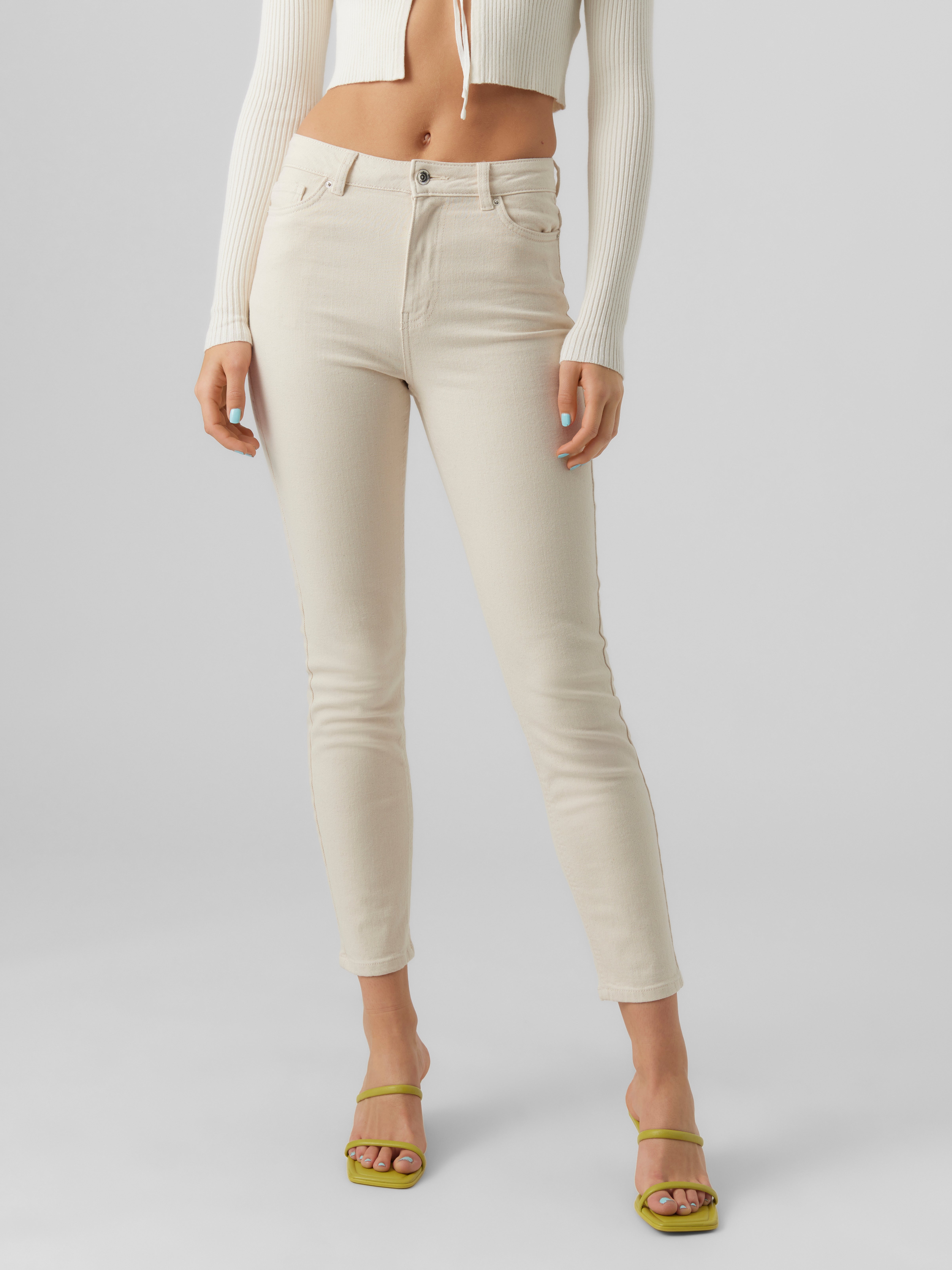 VMBRENDA Hohe Taille Gerade geschnitten Jeans