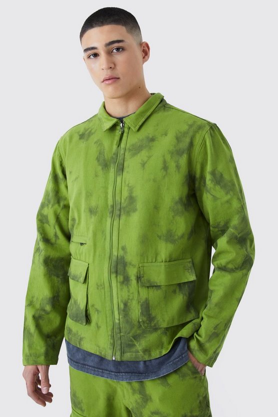 Batik Twil Harrington-Jacke