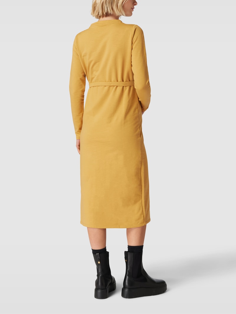 Umstands-Sweatkleid mit Seitenschlitzen Modell 'jada' in senfgelb