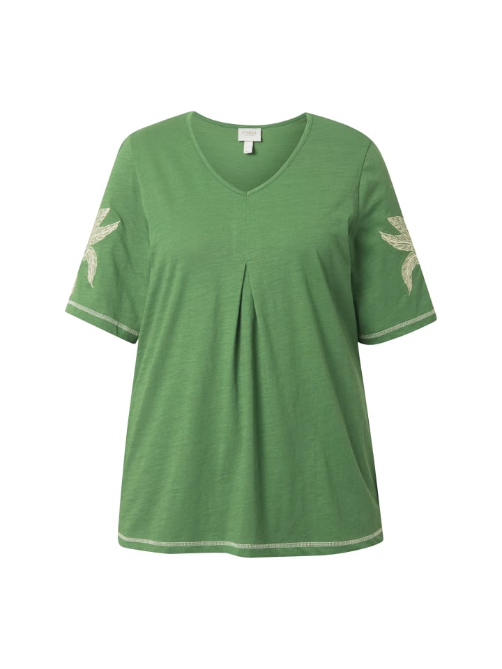 Ulla Popken Shirt in moosgrün günstig kaufen