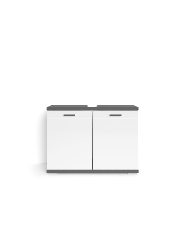 byLiving Waschbeckenunterschrank NEBRASKA in Anthrazit / Weiß - (B) 80 x (H) 59 x (T) 31,5 cm günstig kaufen onesize