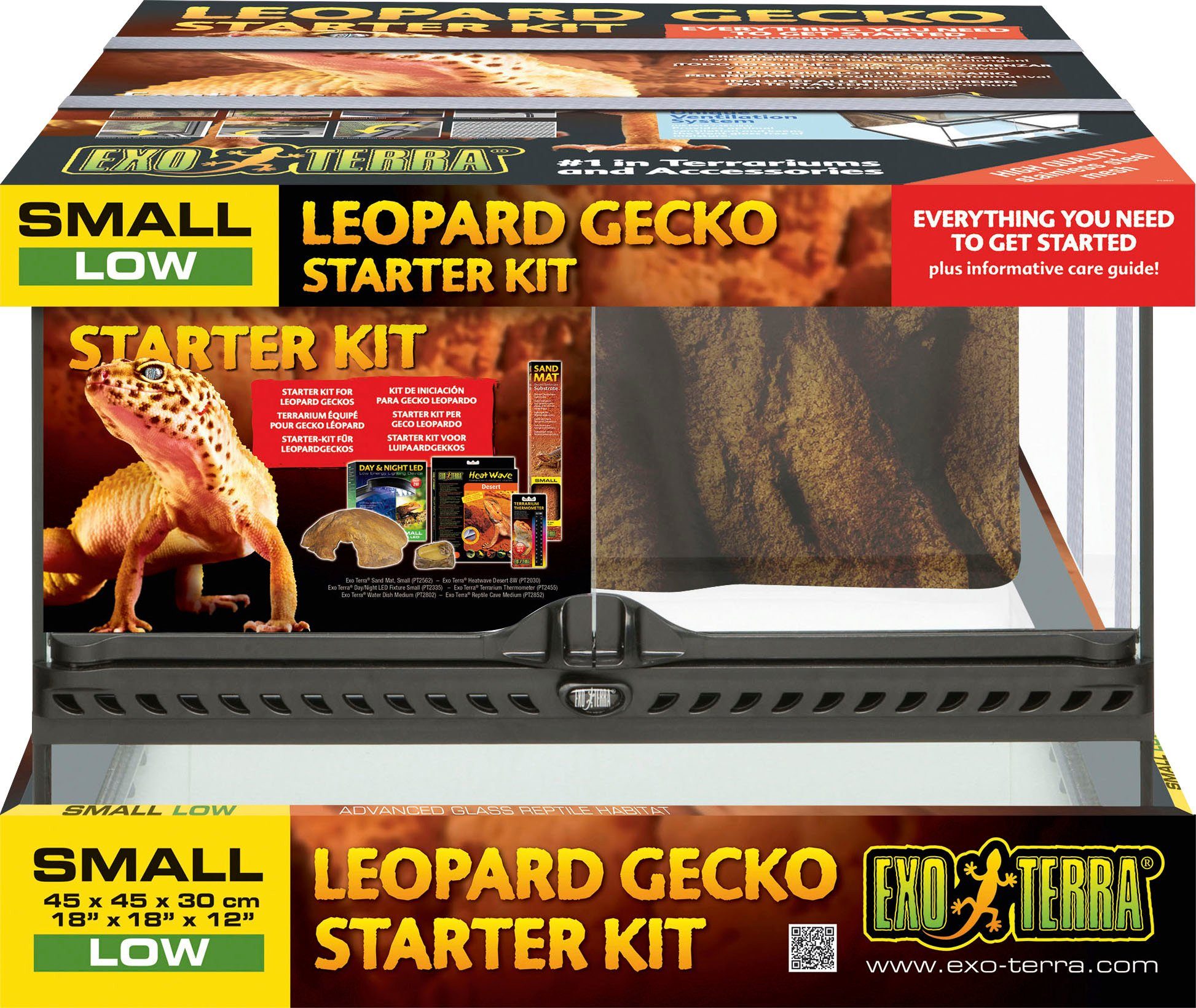 Exo Terra Terrarium Leopardgecko Small/Low, BxTxH: 45x45x30 cm