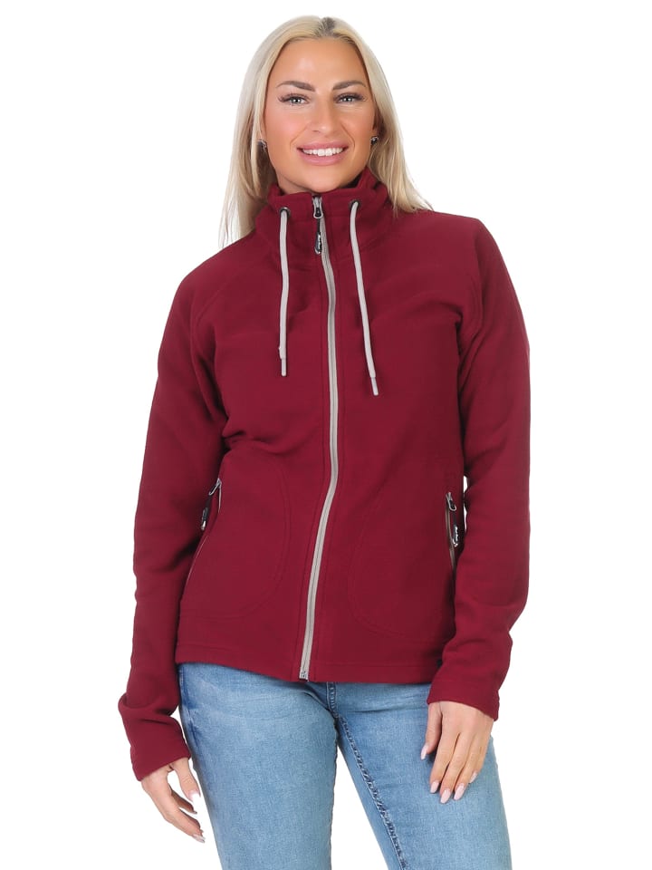 Rock Creek Fleecejacke in Weinrot günstig kaufen