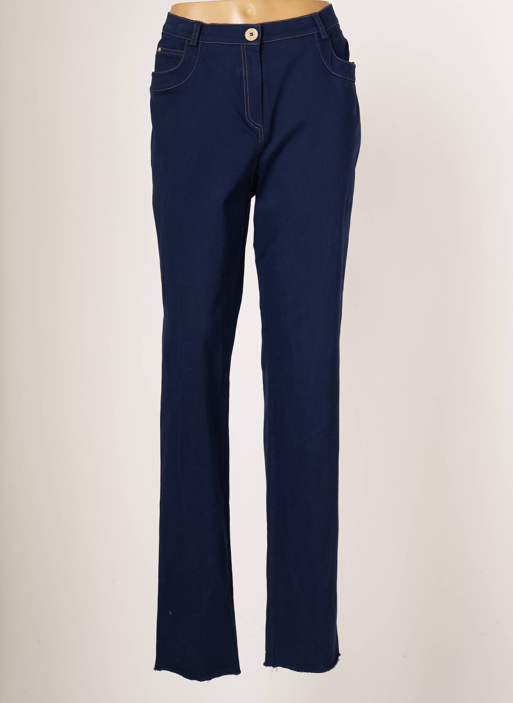 Jumfil Jeans Coupe Droite Femme couleur bleu
