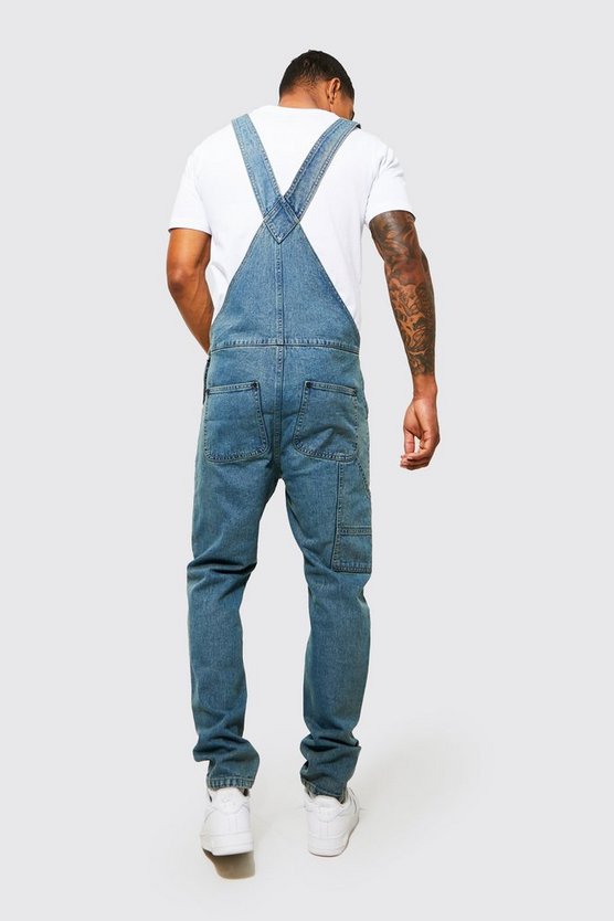 Lange Jeans-Latzhose