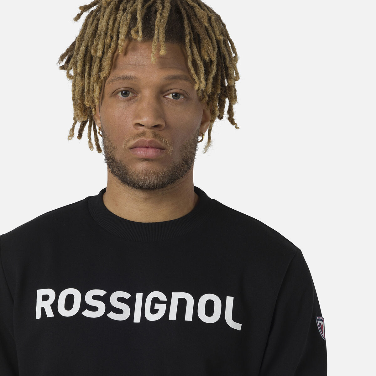 Herrensweatshirt mit Logo und Rundhalsausschnitt