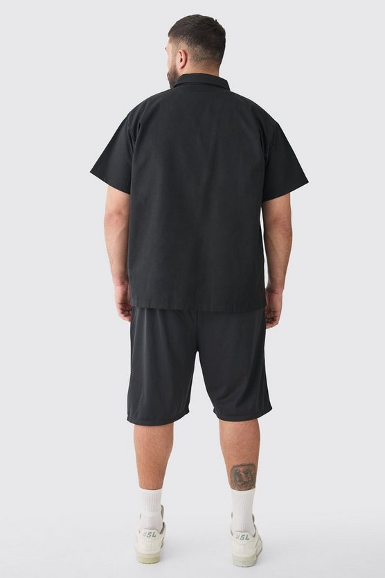 Plus Mesh Basketball-Shorts