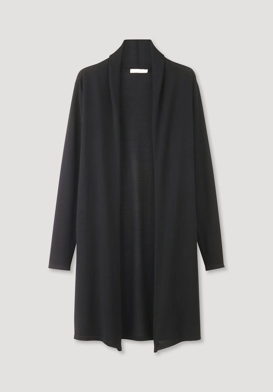 Long Strickjacke aus reiner Bio-Merinowolle