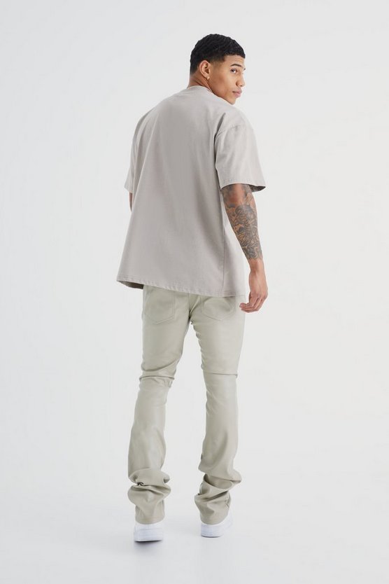 Skinny Schlaghose mit Applikation