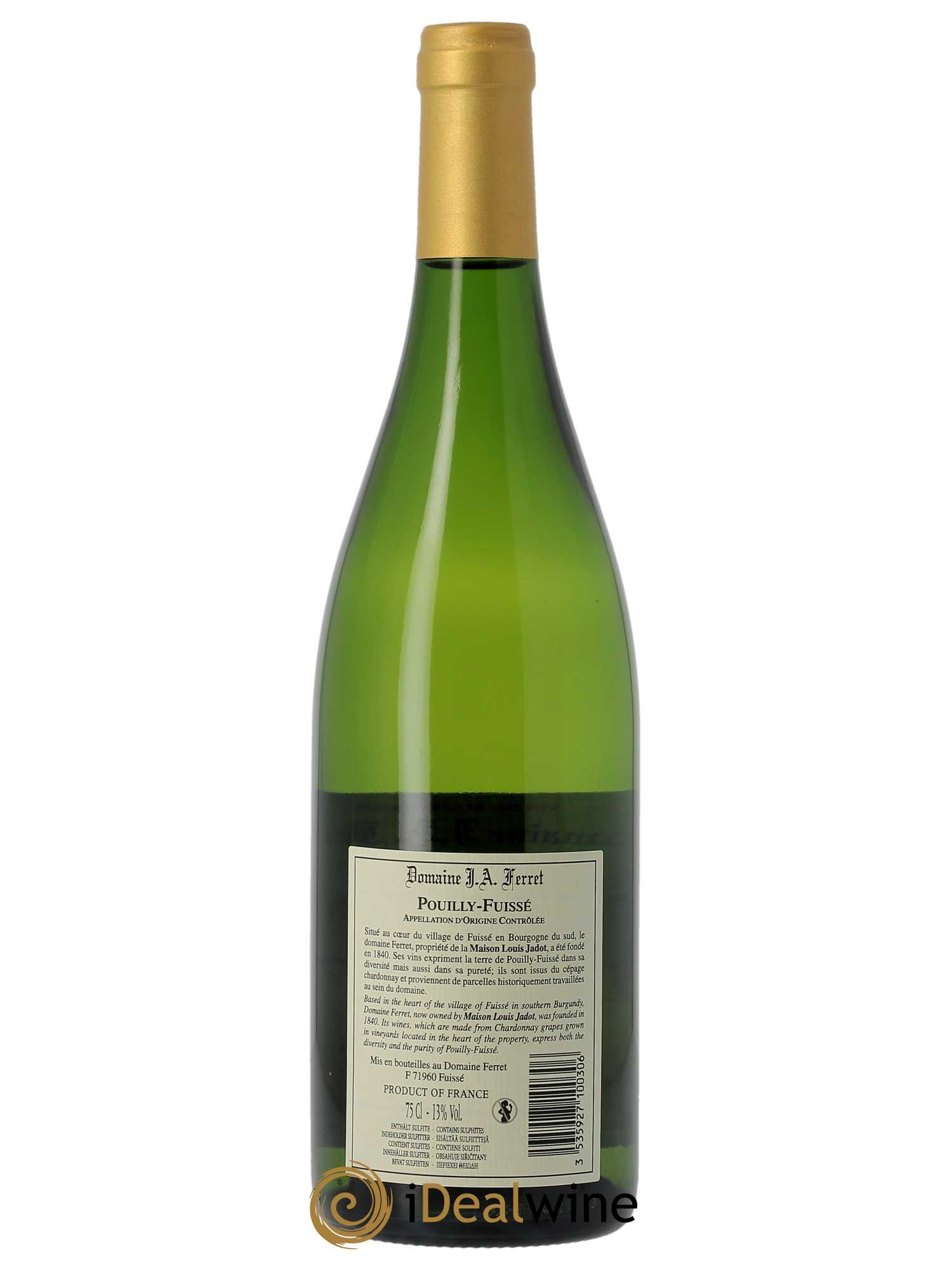 Pouilly-Fuissé J.A. Ferret (Domaine)  2021 - Lot de 1 Bouteille