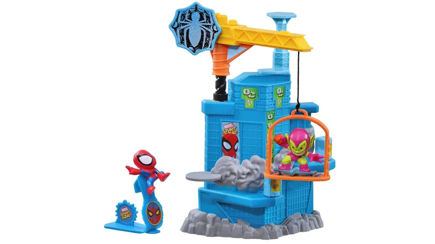Hasbro - Marvel Stunt Squad Schmetter-Kran Spielset