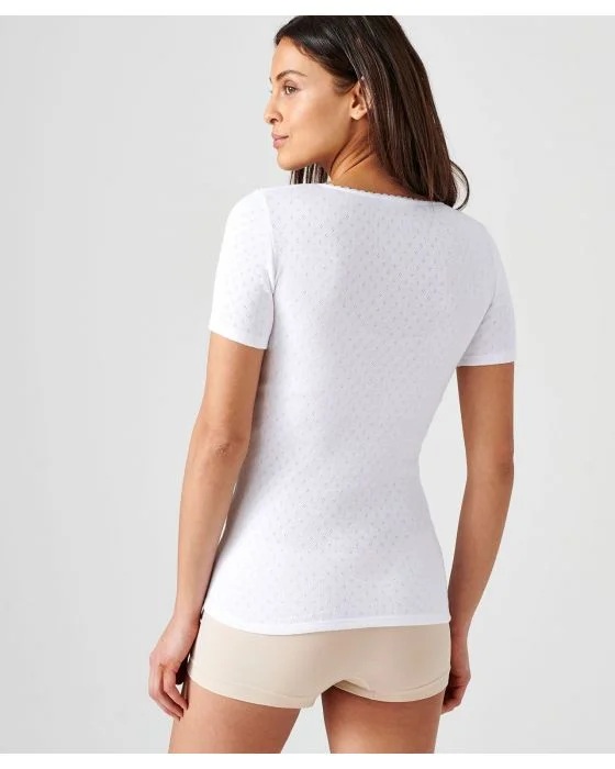 Tee-shirt maille fantaisie manches courtes Thermolactyl