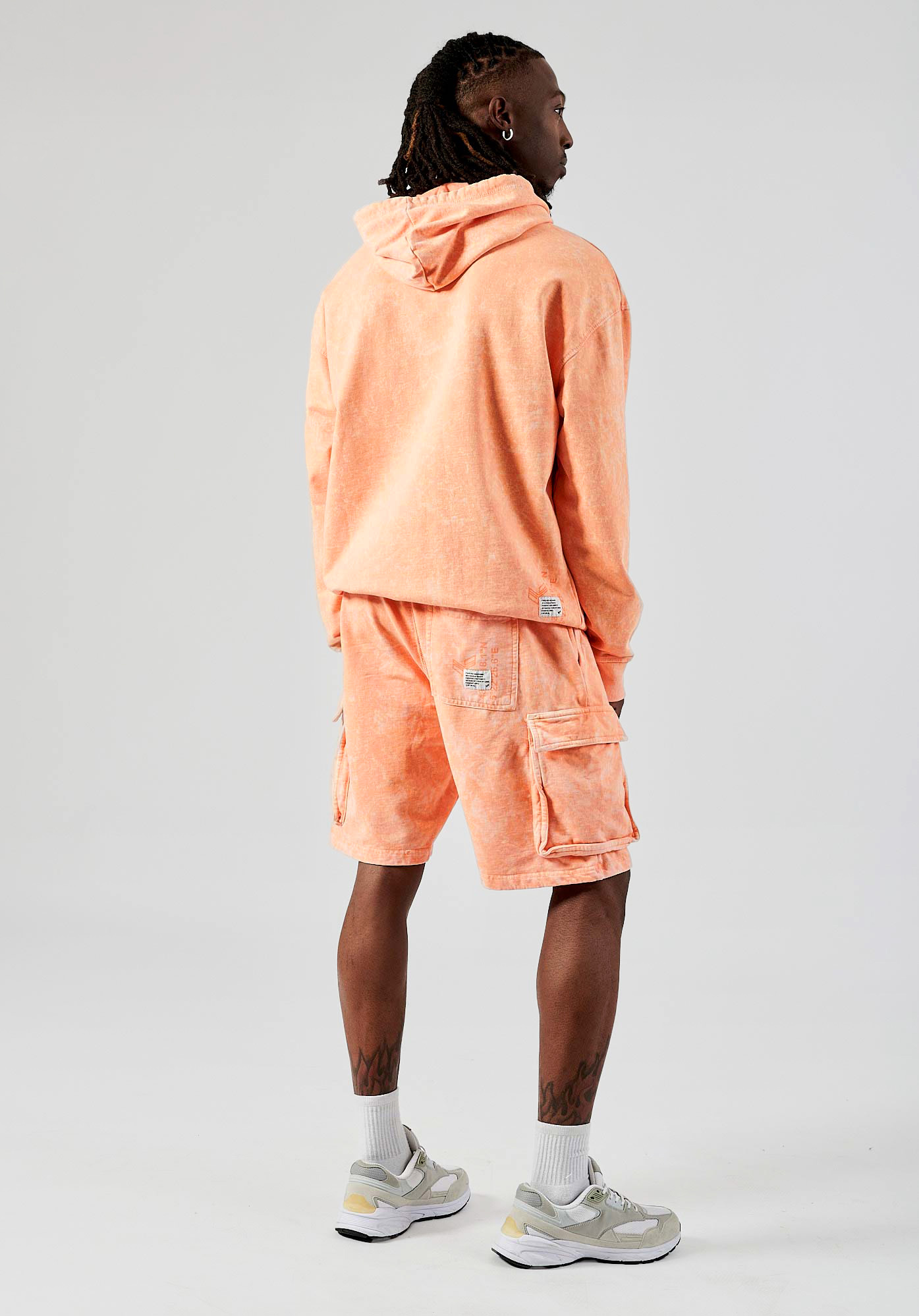 BINX   Short orange homme 100% coton
