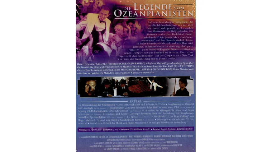 Die Legende vom Ozeanpianisten - Special Edition  (4K Ultra HD) (+ Blu-ray) (+ 1 Blu-ray-Langfassung) (+ Bonus-Blu-ray) (+ CD)
