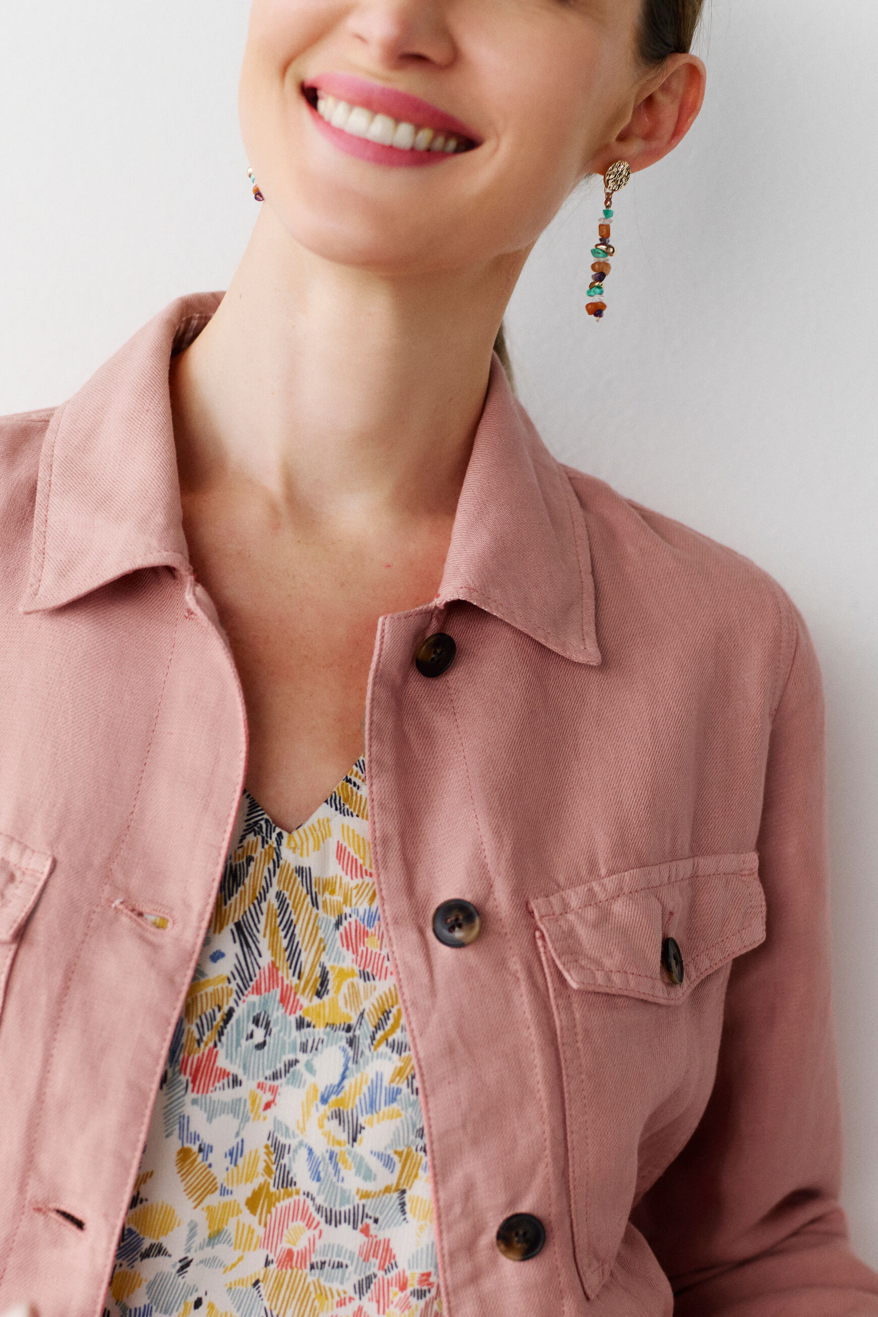 veste grace b orange clair femme