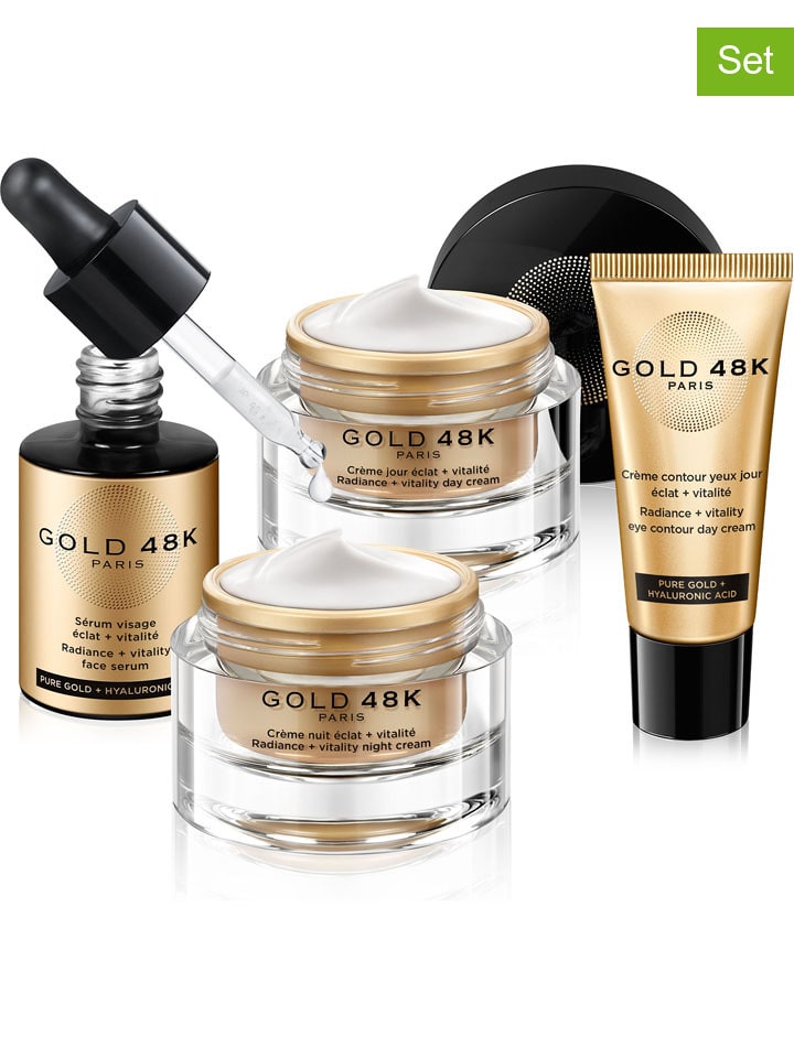 Gold 48K 4tlg. Gesichtspflege-Set günstig kaufen onesize