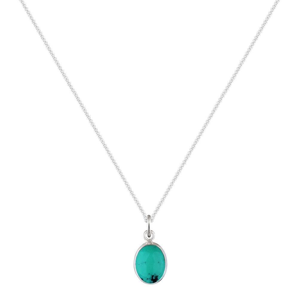 Elli Elli Collier Femme Pierre Précieuse Turquoise en Argent Sterling 925 collier
