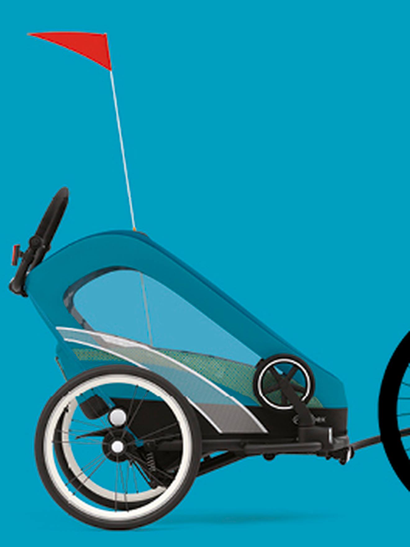 Cybex Fahrradanhänger ZENO BIKE ONE BOX CYBEX - schwarz