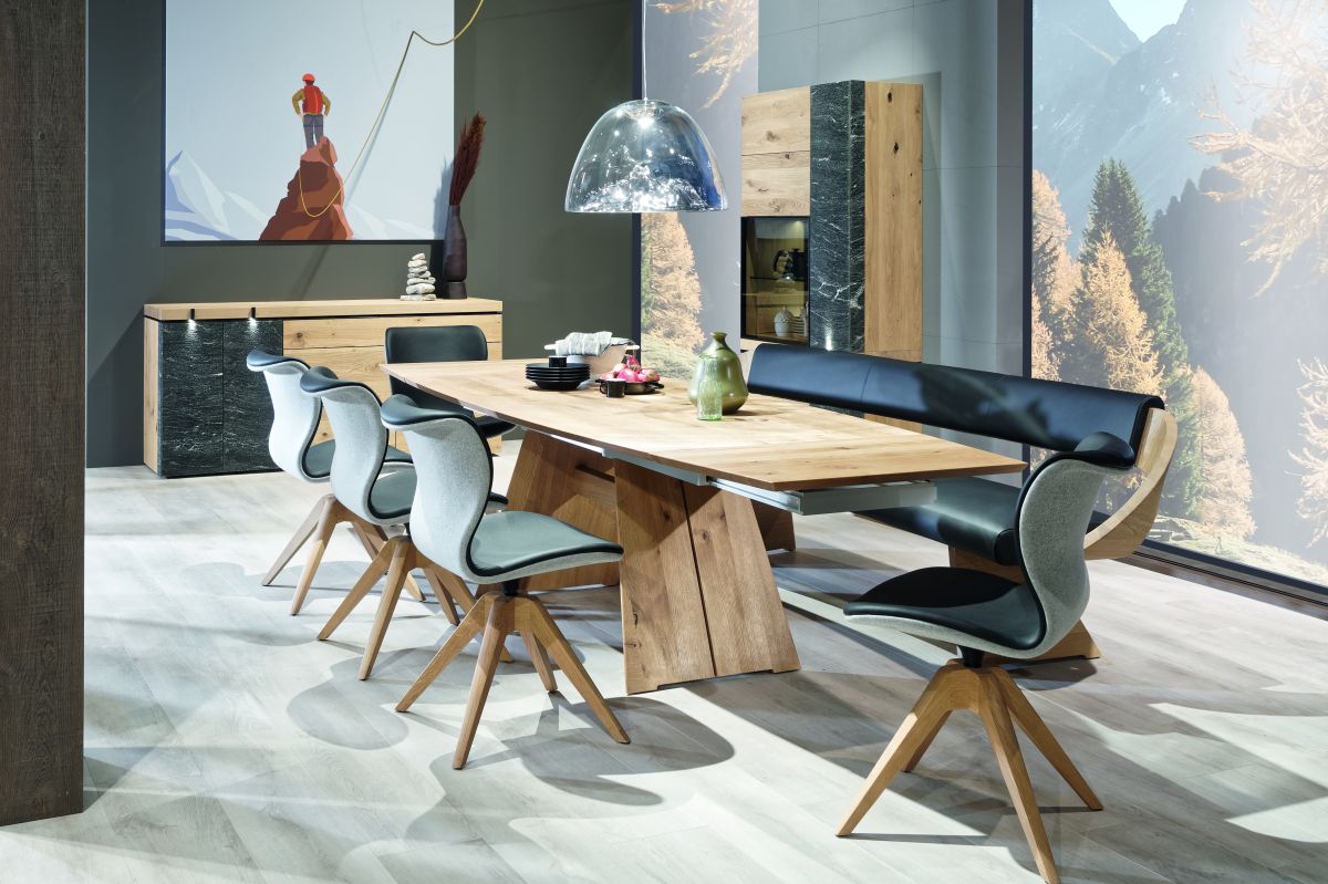 Voglauer Stuhl Vrock living Eiche Grau