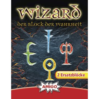 Ersatzblöcke für Wizard Kartenspiel (2 Stck) (DE)