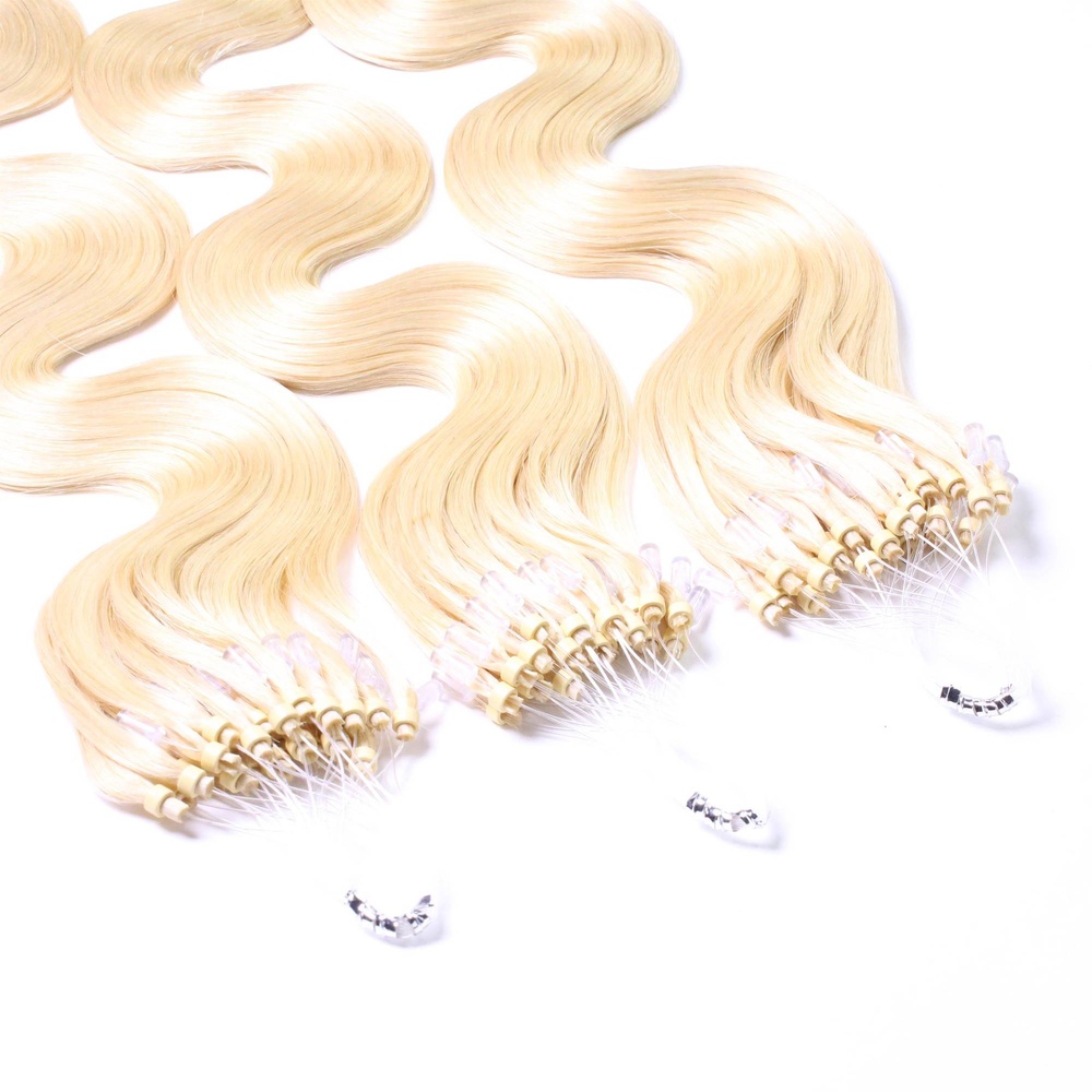 hair2heart Extensions à froid cheveux naturels #60 Blond clair 1g extensions