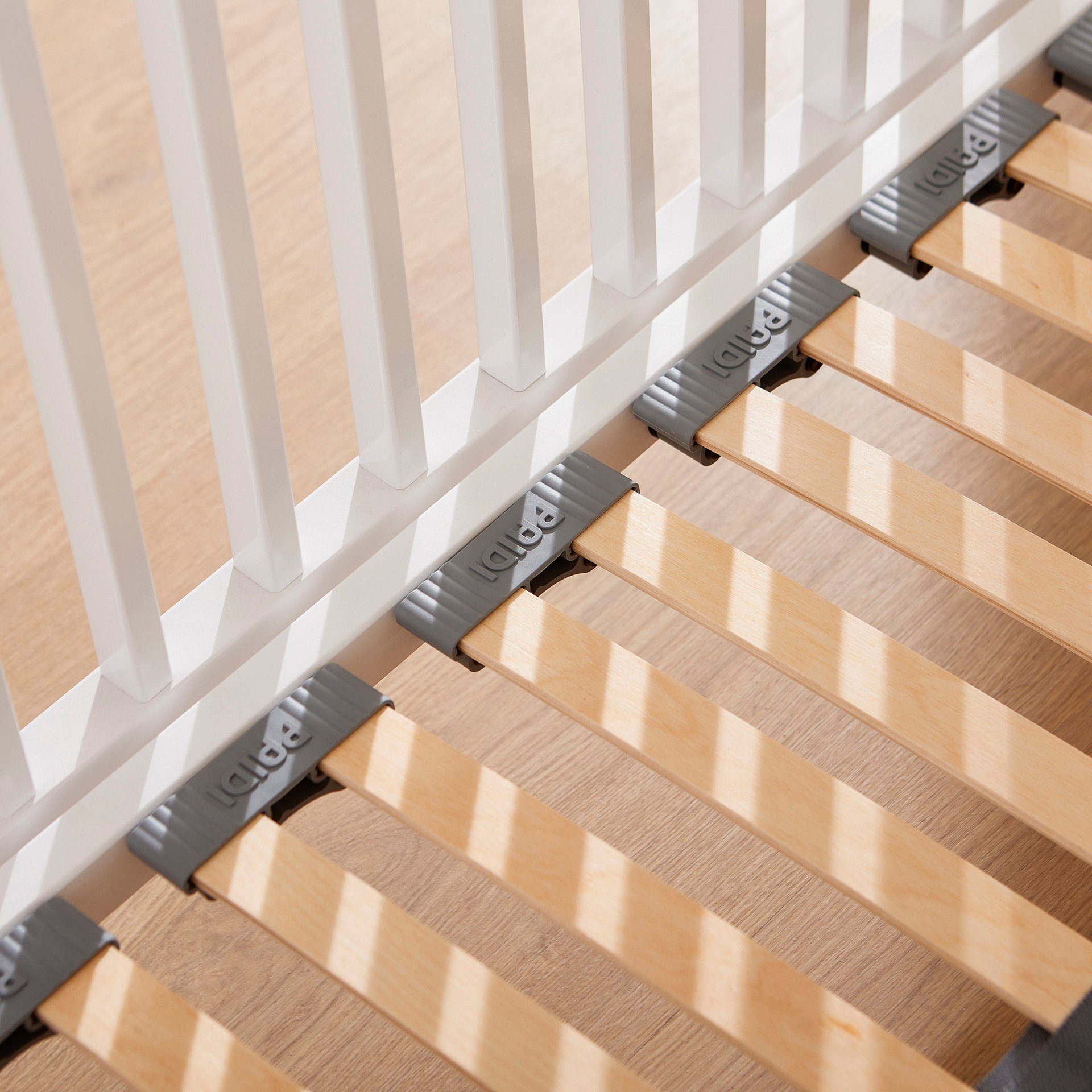 Steiff by PAIDI Babybett YOLANDA, 4-fach höhenverstellbar, mit Airwell® Comfort Federleistenrost