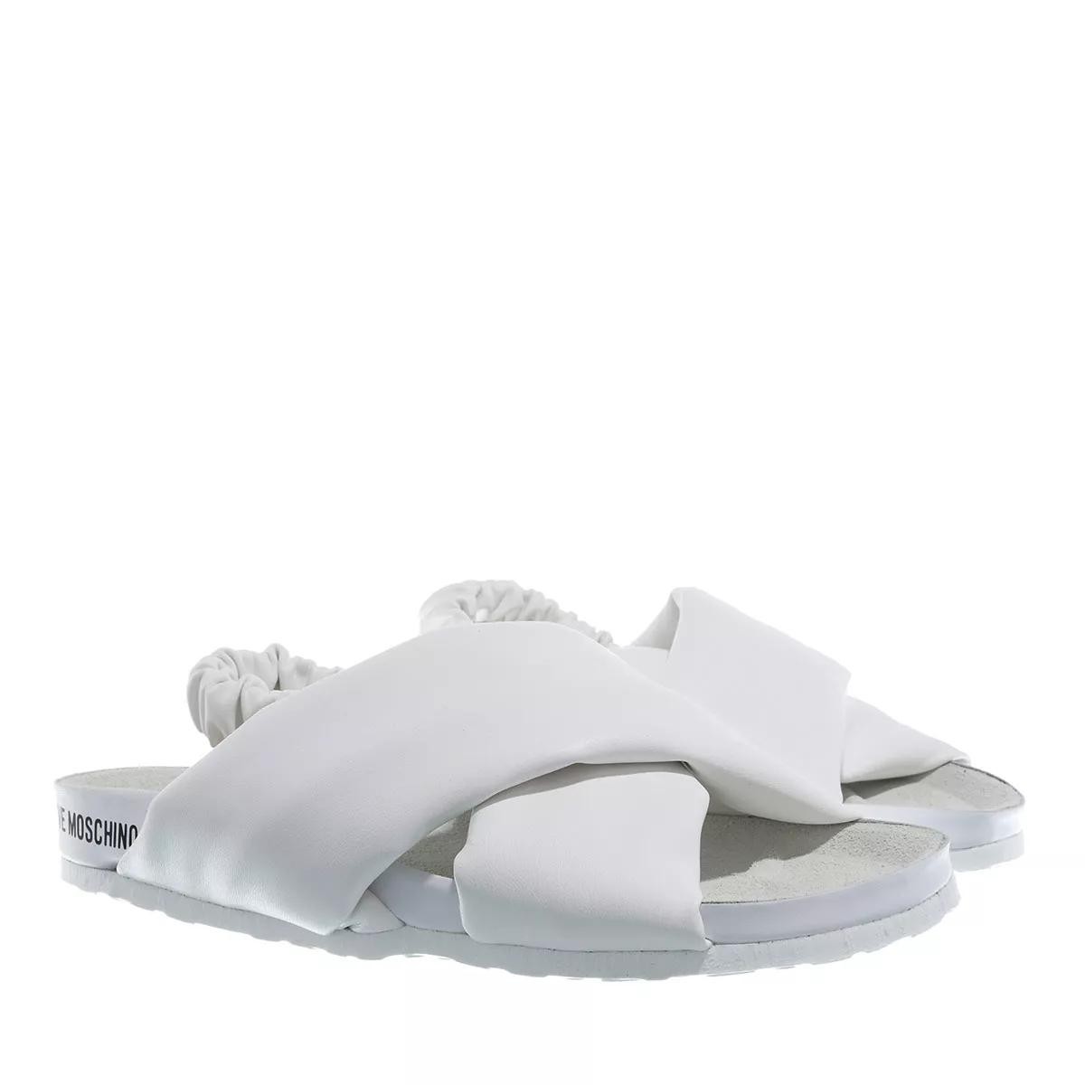 MOSCHINO Freizeit Schnürer weiss Sandale