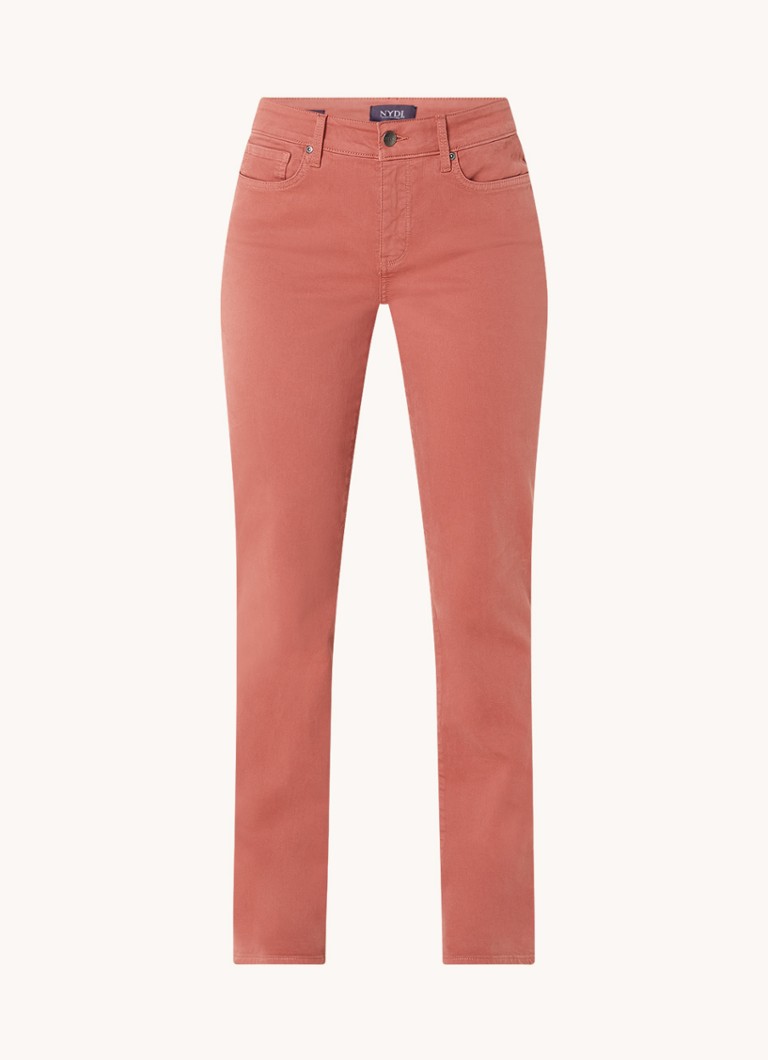 Pantaloni chino NYDJ Marilyn cu croială dreaptă și talie medie, cu elemente elastice