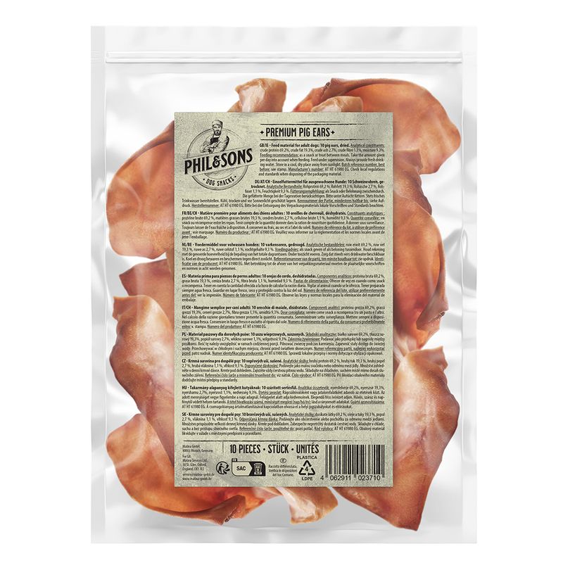 Phil & Sons Schweineohren Premium